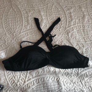 Black Bikini Bandeau Top
